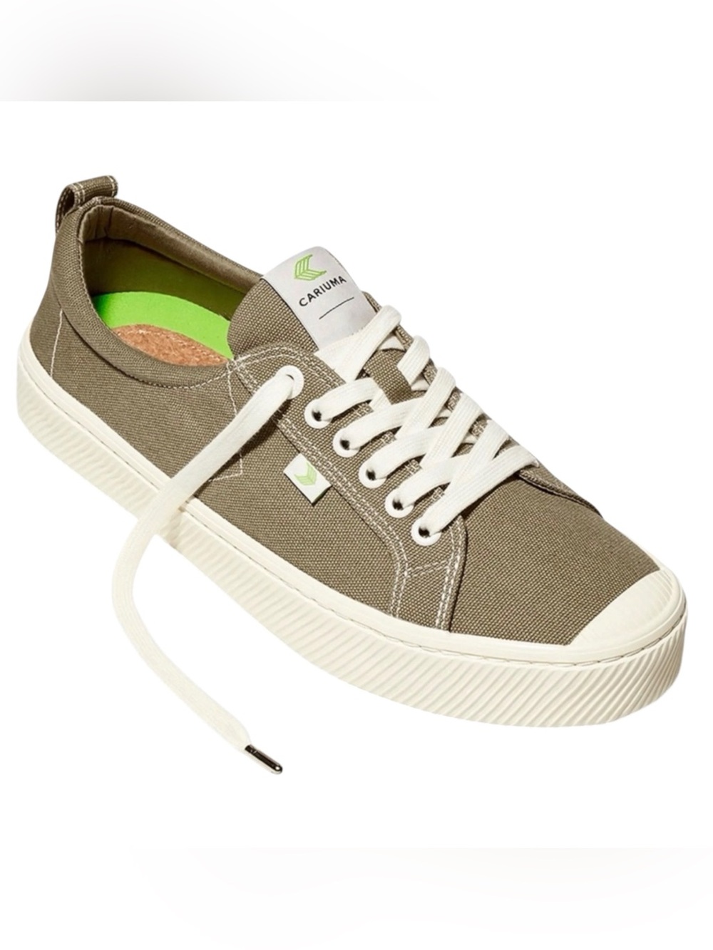 NWT Cariuma Low-Top Canvas Sneakers Olive Women’s 9.5
